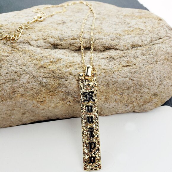 Kuuipo Hawaiian Heirloom Vertical Pendant Necklace - Picture 2 of 3